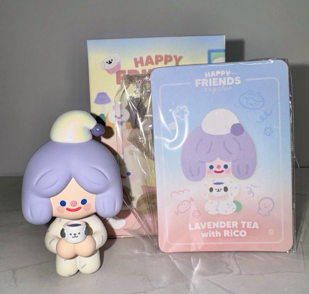 Finding Unicorn RiCO Happy Friends Together Series Lavender Tea with RiCO
